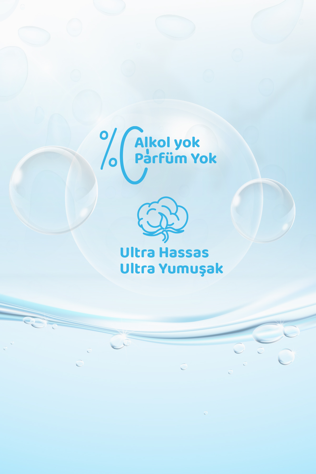 Giggles Pure Water Bebek Islak Havlusu %99 Saf Su Mendil 3 paket 150 Adet