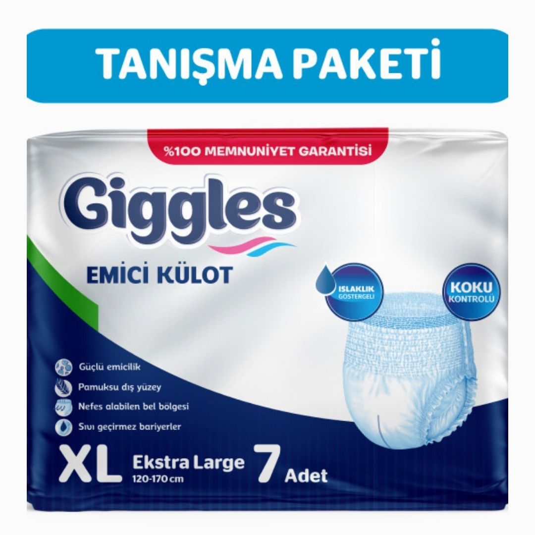 Giggles Yetişkin Emici Külot Extra Large 7'li 1 Paket 7 adet