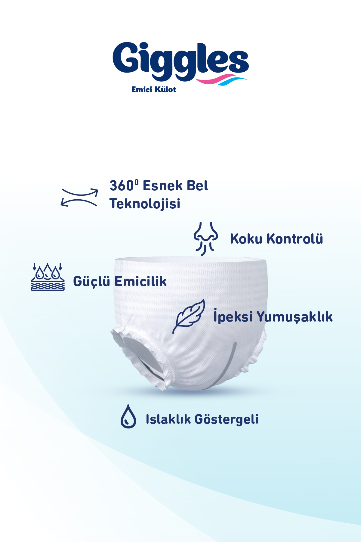 Giggles Yetişkin Emici Külot Extra Large 7'li 1 Paket 7 adet