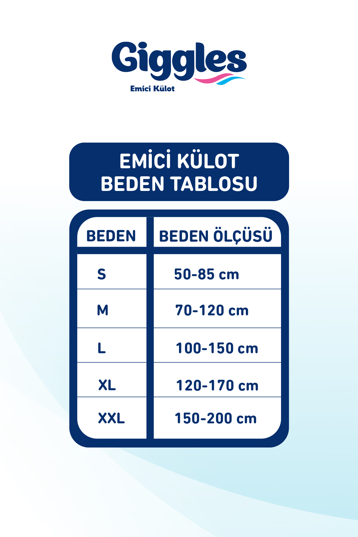 Giggles Yetişkin Emici Külot Extra Large 7'li 1 Paket 7 adet